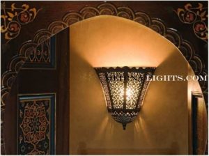Brass Applique - Moroccan Lighting, Moroccan Lanterns, Moroccan Lamps, Moroccan Chandeliers