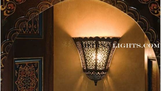 Brass Applique - Moroccan Lighting, Moroccan Lanterns, Moroccan Lamps, Moroccan Chandeliers