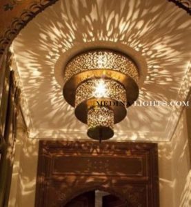 Brass Pendant - Moroccan Lighting, Moroccan Lanterns, Moroccan Lamps, Moroccan Chandeliers