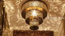 Brass Pendant - Moroccan Lighting, Moroccan Lanterns, Moroccan Lamps, Moroccan Chandeliers