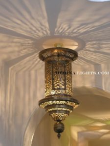 Brass Pendant - Moroccan Lighting, Moroccan Lanterns, Moroccan Lamps, Moroccan Chandeliers