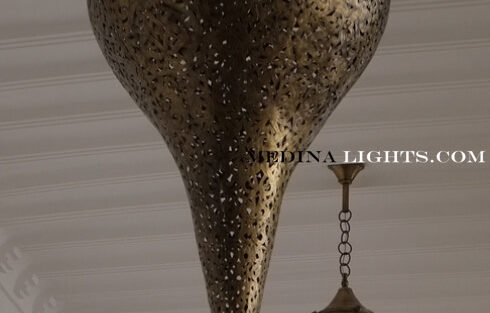 Brass Pendant - Moroccan Lighting, Moroccan Lanterns, Moroccan Lamps, Moroccan Chandeliers