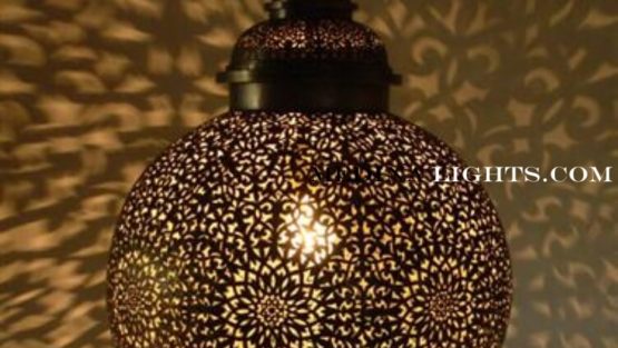 Brass Pendant - Moroccan Lighting, Moroccan Lanterns, Moroccan Lamps, Moroccan Chandeliers