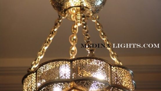 Brass Pendant - Moroccan Lighting, Moroccan Lanterns, Moroccan Lamps, Moroccan Chandeliers