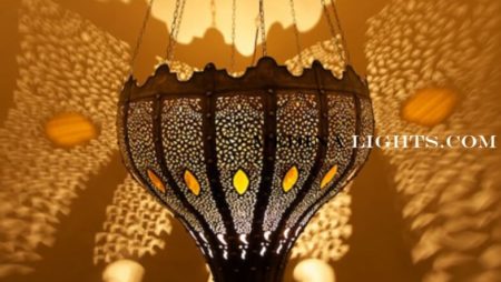 Brass Pendant - Moroccan Lighting, Moroccan Lanterns, Moroccan Lamps, Moroccan Chandeliers