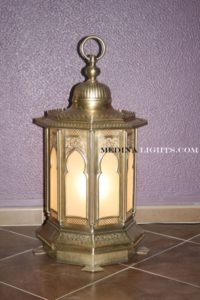 Glass Lamp - Moroccan Lighting, Moroccan Lanterns, Moroccan Lamps, Moroccan Chandeliers