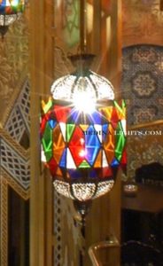 Glass Lamp - Moroccan Lighting, Moroccan Lanterns, Moroccan Lamps, Moroccan Chandeliers