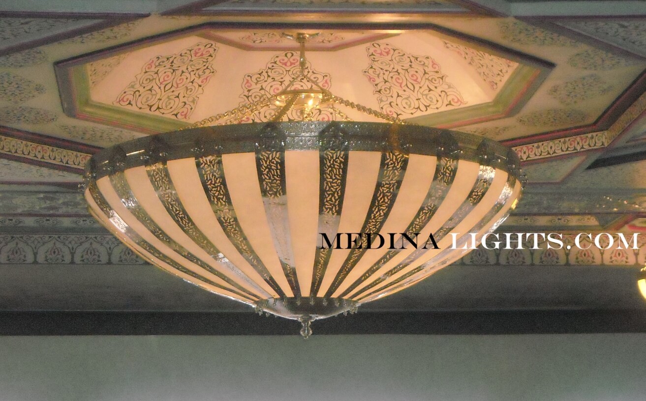 Glass Pendant - Moroccan Lighting, Moroccan Lanterns, Moroccan Lamps, Moroccan Chandeliers